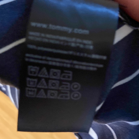 Tommy Hilfiger sleeveless navy & white striped midi dress - size 8 - Picture 7 of 11